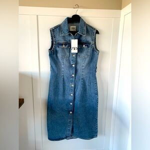ZARA JEAN DRESS worn once